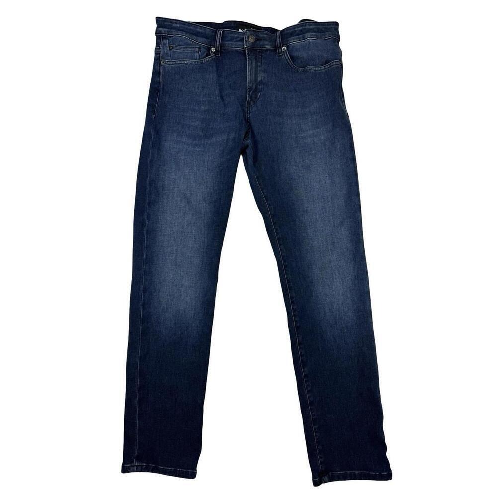 Hugo Boss Slim Fit P-Delaware 3-1 Jeans Denim Dark Wash Blue Size 32 x 32